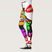 Leggings Guêtres japonaises du chat YOROSHIKU de clavier (Gauche)