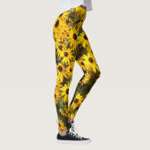 Leggings Guêtres jaunes d'impression de fleurs de (Droite)