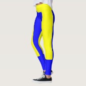 Leggings Guêtres jaunes et bleues (Gauche)