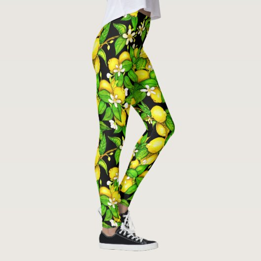 Leggings Guêtres juteuses de citron (Droite)