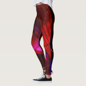 Leggings Guêtres "Luxe" rouges de disco (Gauche)