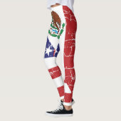 Leggings Guêtres mexico-américaines de drapeau (Gauche)