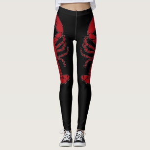 Leggings Guêtres mignonnes de plage de homard