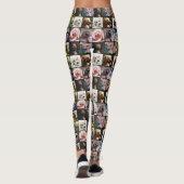 Leggings Guêtres mignonnes et drôles de collage de photo de (Dos)