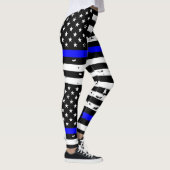 Leggings Guêtres minces de Blue Line - horizontales (Droite)