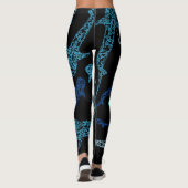 Leggings Guêtres modelées de requin de baleine (Dos)
