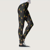 Leggings Guêtres modelées par ananas botanique tropical (Droite)