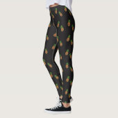 Leggings Guêtres modelées par ananas botanique tropical (Gauche)