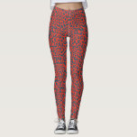 Leggings Guêtres modelées par léopard - bleu d'ardoise sur<br><div class="desc">Soyez prêt pour obtenir confortable dans des ces guêtres extensibles et partout imprimées comportant un motif classique d'empreinte de léopard dans le bleu frais d'ardoise sur un arrière - plan de rouge de tomate. Perfectionnez pour le temps de chute, portez-les avec vos paires préférées des bottes et d'un chandail slouchy...</div>