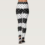 Leggings Guêtres monochromes de pois (Dos)