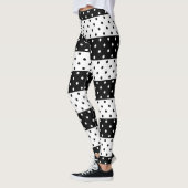 Leggings Guêtres monochromes de pois (Gauche)