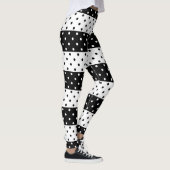 Leggings Guêtres monochromes de pois (Droite)