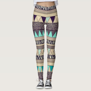 Leggings Guêtres/motif de Natif américain