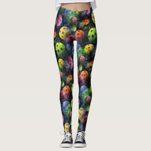 Leggings Guêtres multicolores de Pickleballs