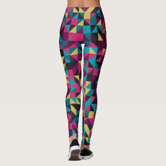 Leggings Guêtres multicolores de yoga (Dos)