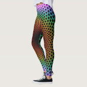 Leggings Guêtres multicolores psychédéliques de (Gauche)
