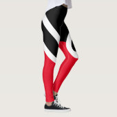 Leggings Guêtres noires/blanches/rouges du "OH-OH" (Droite)