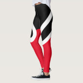 Leggings Guêtres noires/blanches/rouges du "OH-OH" (Gauche)