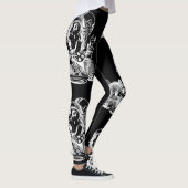 Leggings Guêtres noires d'Alice de chapelier fou (Droite)