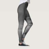 Leggings Guêtres noires de danse d'abrégé sur blanc gris (Droite)