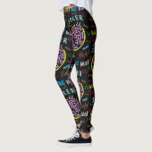 Leggings Guêtres noires de joker d'heure-milliampère Jongg (Gauche)