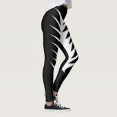 Leggings Guêtres noires et blanches (Droite)