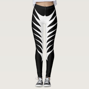 Leggings Guêtres noires et blanches