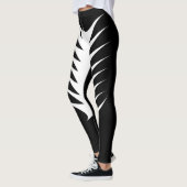 Leggings Guêtres noires et blanches (Gauche)