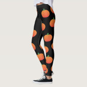 Leggings Guêtres noires et oranges de Halloween de (Gauche)
