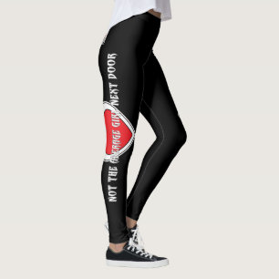 Leggings Guêtres noires "pas de moyenne" de pin-up de