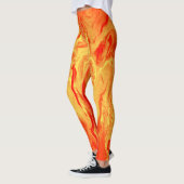 Leggings Guêtres oranges au néon par bcolor (Gauche)
