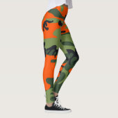 Leggings Guêtres oranges de camouflage (Droite)