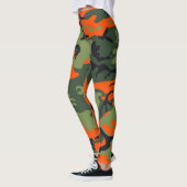Leggings Guêtres oranges de camouflage de chasseurs (Gauche)