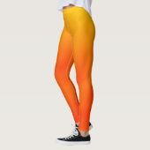 Leggings Guêtres oranges et jaunes de coucher du soleil de (Gauche)