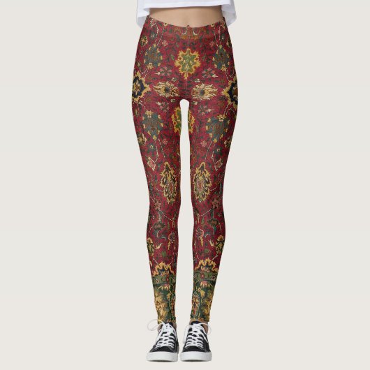 Leggings Guêtres orientales de motif de couverture (Devant)