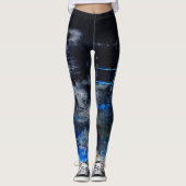 Leggings Guêtres originales modernes d'art abstrait, (Devant)