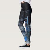 Leggings Guêtres originales modernes d'art abstrait, (Gauche)