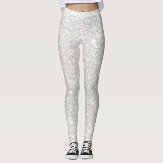 Leggings Guêtres - parties scintillantes iridescentes (Devant)