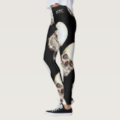 Leggings Guêtres PASSÉES PRÉOCCUPÉES - crâne (Gauche)