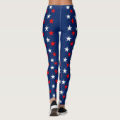 Leggings Guêtres patriotiques d'étoile américaine (Dos)