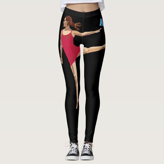 Leggings Guêtres personnalisées de danse de ballet de (Devant)