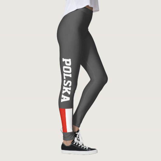 Leggings Guêtres polonaises de drapeau pour le yoga de (Droite)