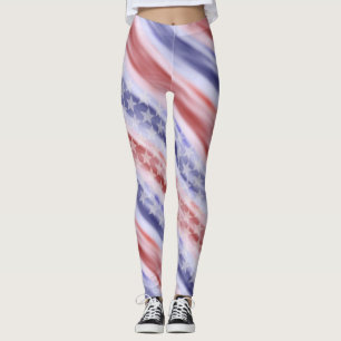 Leggings Guêtres portables d'art de drapeau américain