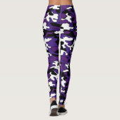 Leggings Guêtres pourpres de Camo (Dos)