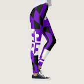 Leggings Guêtres pourpres de drapeau du Maryland (Droite)