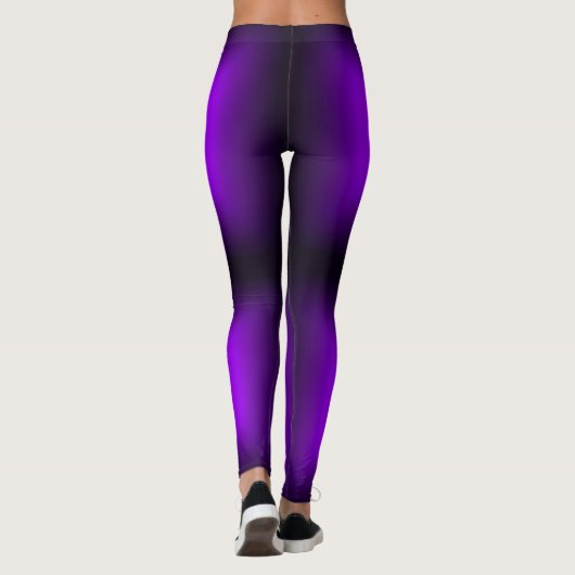 Leggings Guêtres pourpres de gradient (Dos)