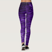 Leggings Guêtres pourpres de motif de conception de tigre (Dos)