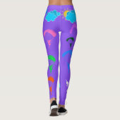 Leggings Guêtres pourpres de soleil de lutin de (Dos)