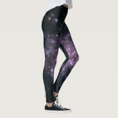 Leggings Guêtres pourpres d'impression de galaxie (Droite)