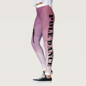 Leggings Guêtres pourpres et roses de danse de forme (Gauche)